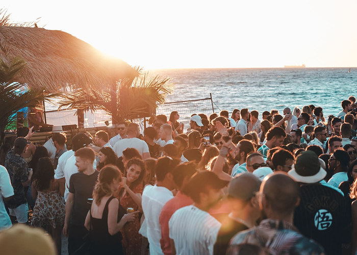 Recap cover: guests on the rooftop
